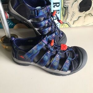 Keen Blue and Red NEWPORT H2 X SMOKEY BEAR Sport Sandals with Adjustable Straps